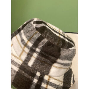 Women's LA Express Plaid Bucket Hat One Size Brown White